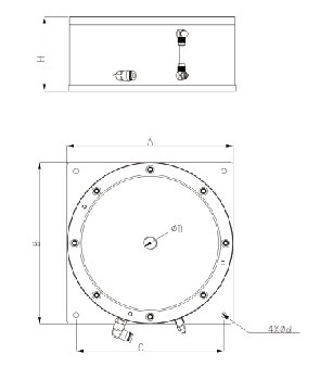 SKS型薄膜式空氣彈簧隔振器/氣浮減震器